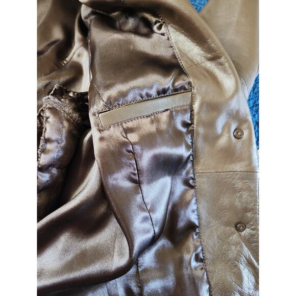 Pamela McCoy Collections Women's Genuine Leather Jacket-M - Picture 7 of 9